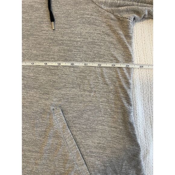 Chico's Zenergy Weekends Striped Zip Hoodie Jacket Sweatshirt Size 3 L/XL - Picture 7 of 7